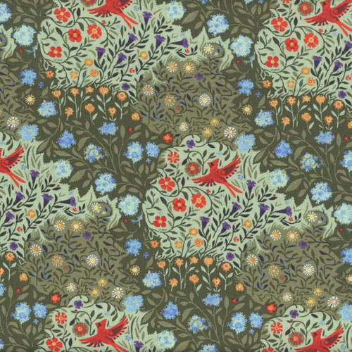 FreeSpirit Fabrics Backyard Wonder by Adam Trest Through the Garden Green