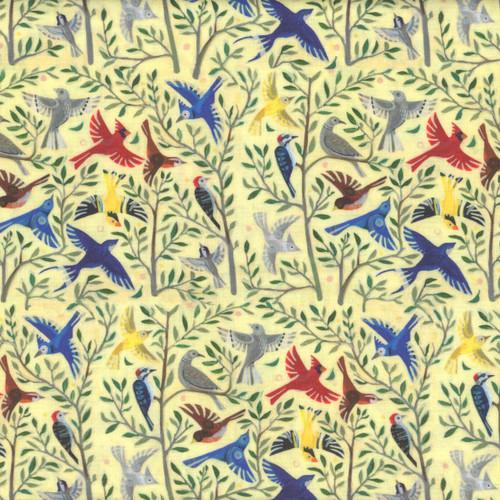 FreeSpirit Fabrics Backyard Wonder by Adam Trest Songbird Symphony Yellow
