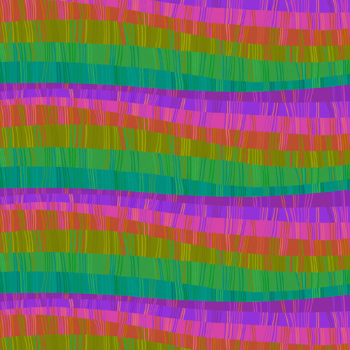 FreeSpirit Fabrics Love in the Wild by Daughter Earth Katy Tanis Love Stripe Multi