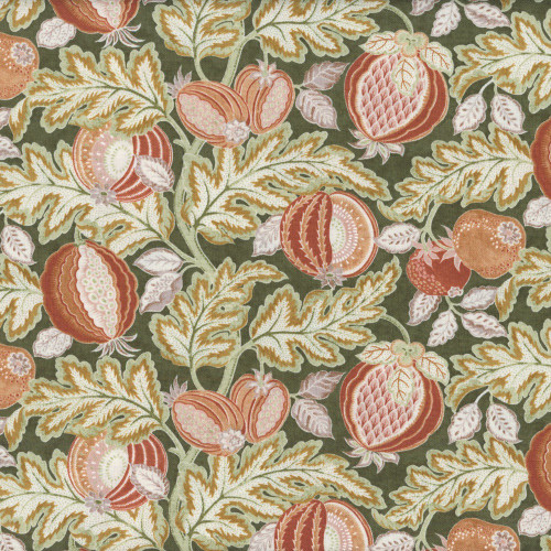 FreeSpirit Fabrics Caspian by Sanderson Cantaloupe Forest Green