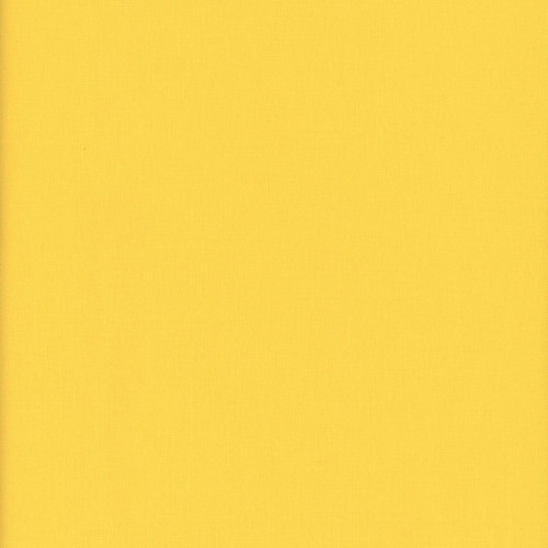 FreeSpirit Fabrics Designer Essentials Solids Yellow, vibrant yellow fabric swatch for sewing and quilting projects.