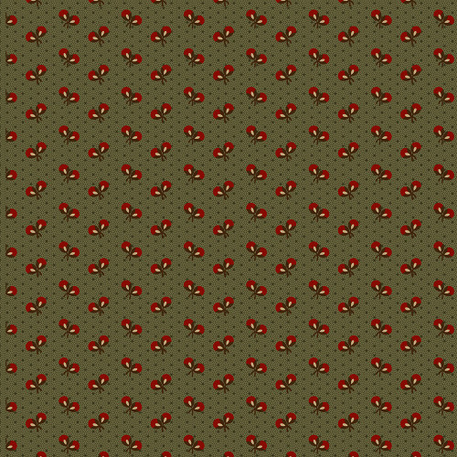 Marcus Fabrics Prairie Dry Goods 2 Pam Buda Flowers & Stars Green