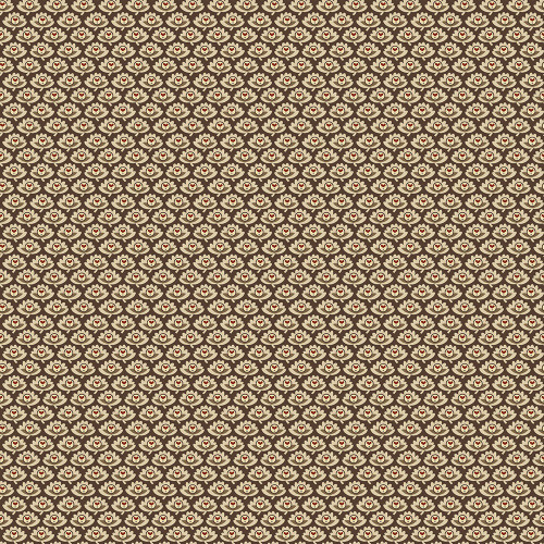 Marcus Fabrics Stash Happy Jeni Gaston Packed Flowers Brown