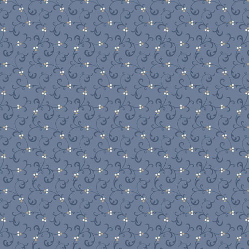 Marcus Fabrics Grace Elizabeth Carrie Quinn Swirl Blue