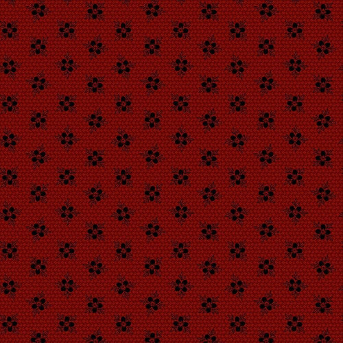 Marcus Fabrics Dear Scarlet Pam Buda Soft Waves Scarlet