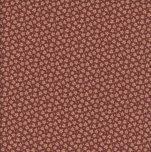 Marcus Fabrics Dear Scarlet Pam Buda Scattered Flowers Wine