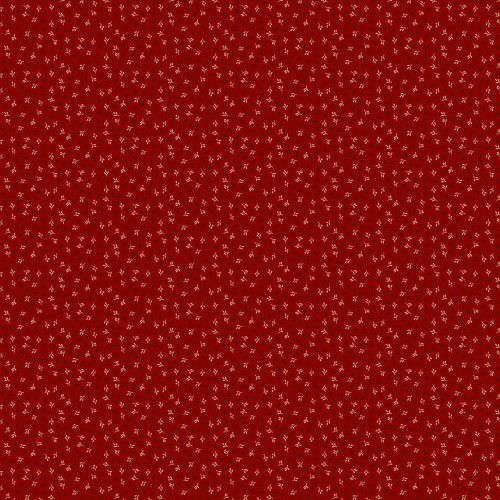 Marcus Fabrics Dear Scarlet Pam Buda Mini Leaf Red