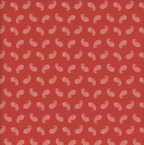 Marcus Fabrics Bandana Bliss Smithsonian Institution Paisley Red