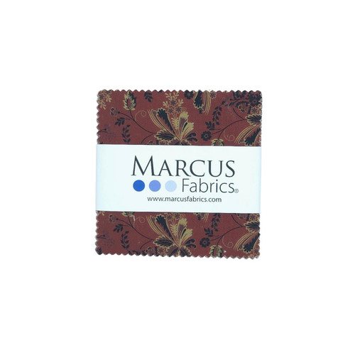 Marcus Fabrics Dear Scarlet Pam Buda Five Inch Charm Squares