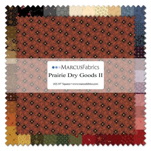 Marcus Fabrics Prairie Dry Goods 2 Pam Buda Layer Cake 10 Inch Squares