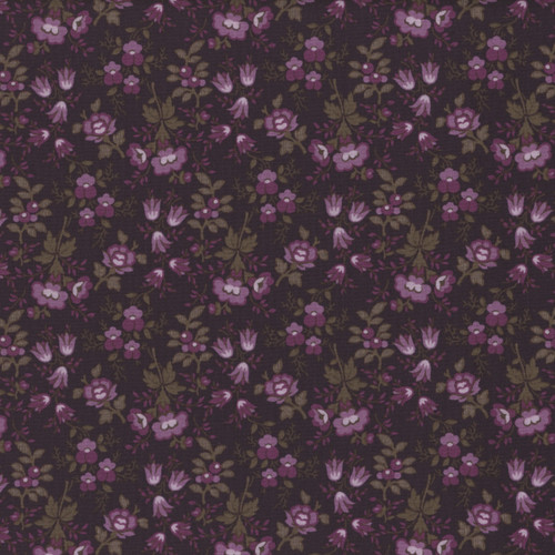 Wilmington Prints Fabrics Blackberry Bramble Kaye England Small Floral Purple