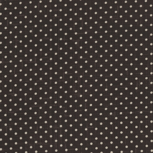 Wilmington Prints Fabrics Blackberry Bramble Kaye England Small Dot Black Ivory