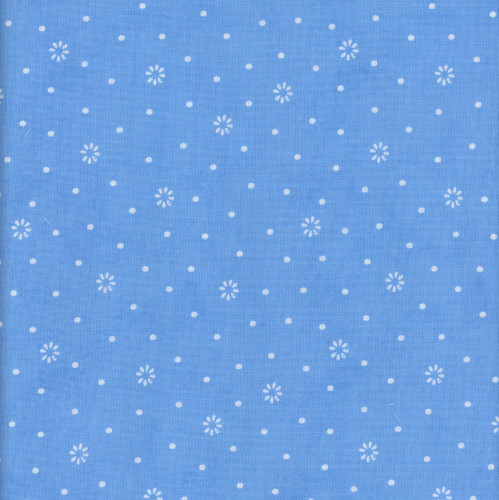 Wilmington Prints Fabrics Blissful Blues Jennifer Pugh  Floral Dot Blue