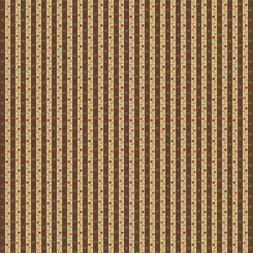 Marcus Fabrics Hearthstone Lynn Wilder Calico Stripe Brown