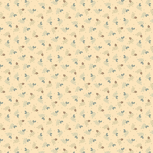 Marcus Fabrics Hearthstone Lynn Wilder Parchment Blue