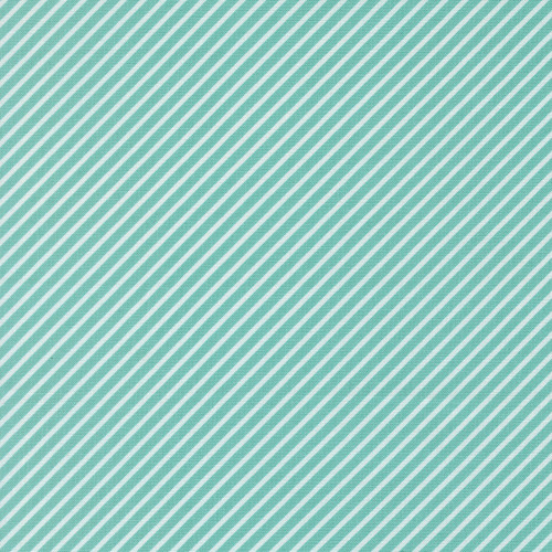 Moda Fabrics Delightfully Yours Sherri & Chelsi Poolside Blue Diagonal Stripe