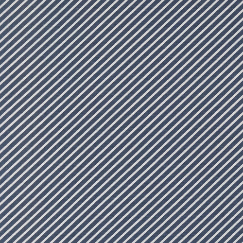 Moda Fabrics Delightfully Yours Sherri & Chelsi Navy Blue Diagonal Stripe, navy blue fabric with evenly spaced diagonal white stripes.