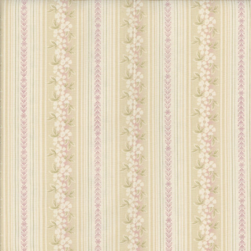 Benartex Fabrics Beloved April Cornell Hampton Stripe Rose Natural