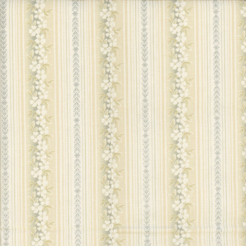 Benartex Fabrics Beloved April Cornell Hampton Stripe Willow Natural