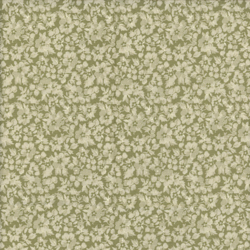 Benartex Fabrics Beloved April Cornell Mood Calico Dark Sage