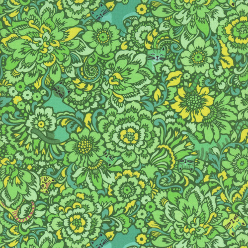 Benartex Fabrics Cheeto's World  Kimberly Einmo Elegant Kitties Grass