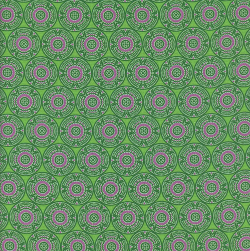 Benartex Fabrics Cheeto's World  Kimberly Einmo Medallions Grass