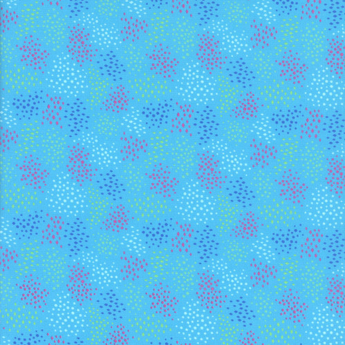 Benartex Fabrics Cheeto's World  Kimberly Einmo Ditsy Dots Teal