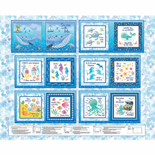 Benartex Fabrics Swim With Me  Kanvas Studio Swim with Me Book Multi