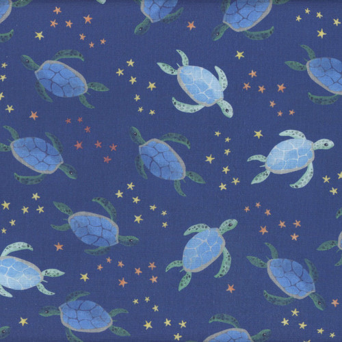 Benartex Fabrics Swim With Me  Kanvas Studio Sea Turtles Navy