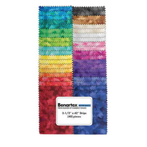 Benartex Fabrics Fresh Blends Benartex Studio Strip-pie Jelly Roll Strips