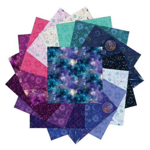 Benartex Fabrics Celestial Skies  Benartex Studio Layer Cake Ten Inch Squares