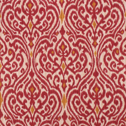 Waverly Fabrics Sri Lanka Harvest Red Gold Moorish Damask