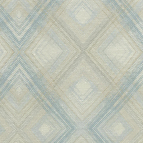 Waverly Fabrics Sylvie Spa Blue Grey Cream Ombre Intersecting Lines Plaid