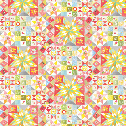 Benartex Fabrics A Prairie Heart Katie Daisy Heirloom Quilt Multi