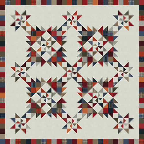 Moda Fabrics Prairie Gatherings Flannels Primitive Gatherings Home on the Prairie Quilt Kit