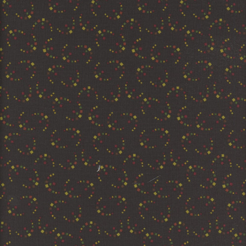 Henry Glass Fabrics Pennyberry Farm Kim Diehl Black Confetti Crescents