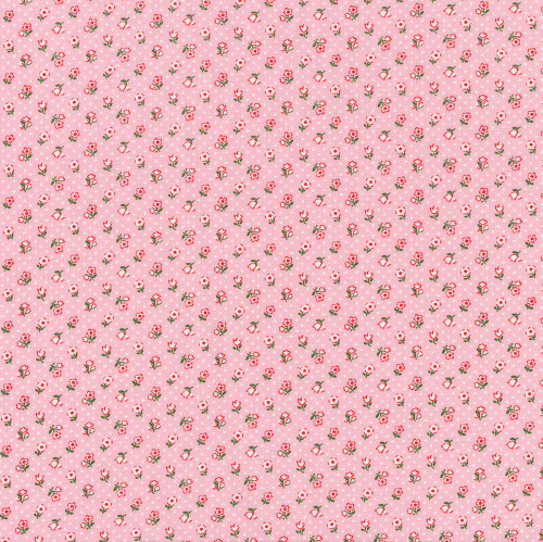 Poppie Cotton Fabrics Flower Market Pink Flowers Freckles Dots