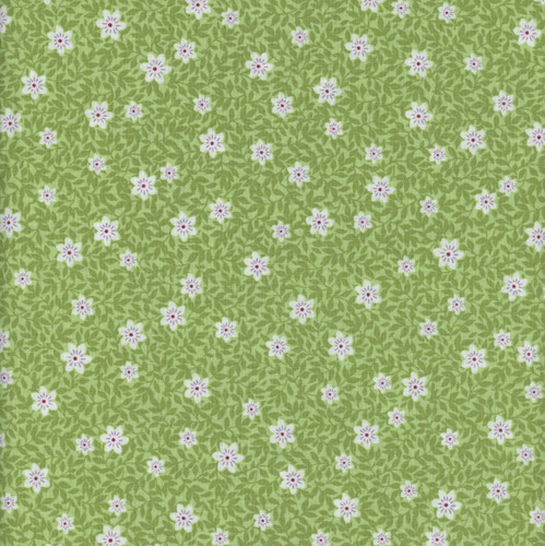 Benartex Fabrics Seaside Garden Shelley Cavanna Wild Strawberries Bottle Green
