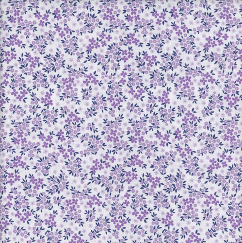 Benartex Fabrics Seaside Garden Shelley Cavanna Heather Lilac