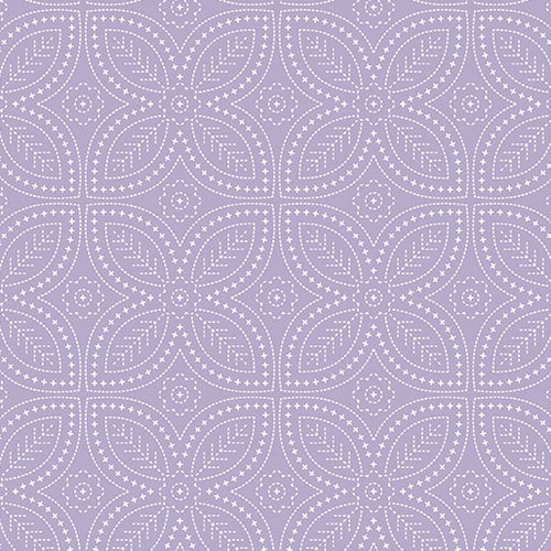Benartex Fabrics Seaside Garden Shelley Cavanna Foliage Lilac
