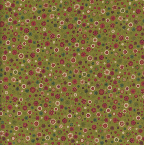 Henry Glass Fabrics Pennyberry Farm Kim Diehl Med Green Pennyberries