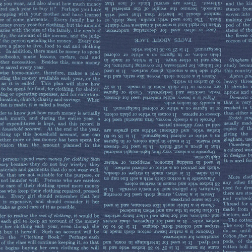 Moda Fabrics Paper Hamlet Cathe Holden Literature Exerpts Type  Midnight Blue