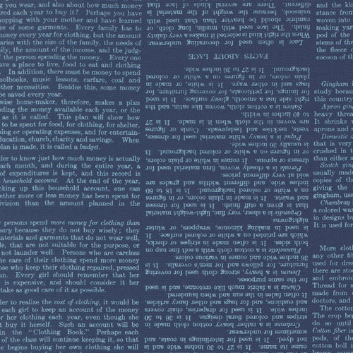 Moda Fabrics Paper Hamlet Cathe Holden Literature Exerpts Type  Midnight Blue