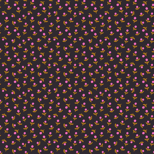 Moda Ruby Star Society Fabrics Catnap Alexia Abegg Tiny Tulips Black Green