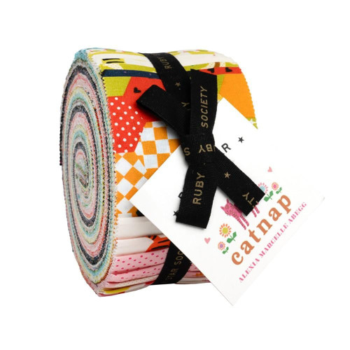 Moda Ruby Star Society Fabrics Catnap Alexia Abegg Jelly Roll Fabric Strips