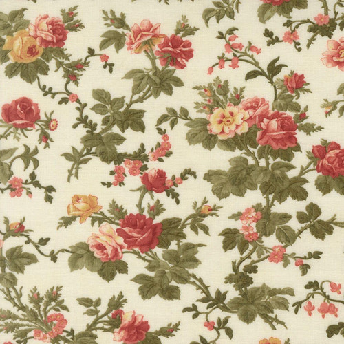Moda Fabrics Ambiance 3 Sisters Porcelain Rose Garden Florals