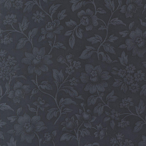 Moda Fabrics Ambiance 3 Sisters Midnight Blue Elegance Florals Damask