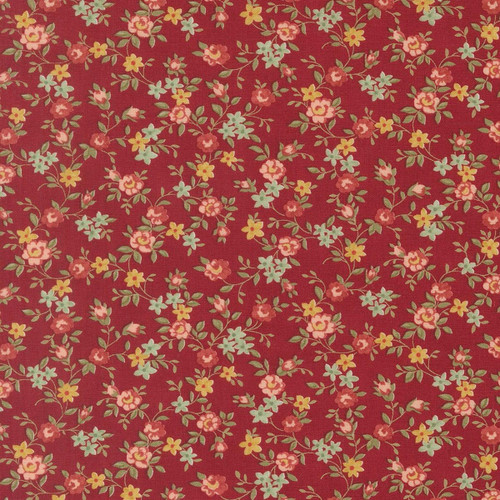 Moda Fabrics Ambiance 3 Sisters Rose Red Sweet Roses Small Floral