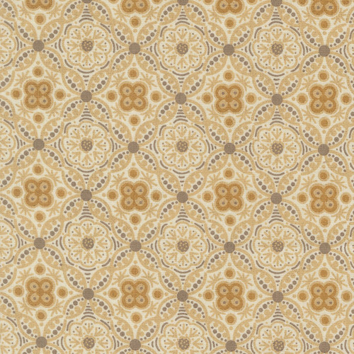 Moda Fabrics Posh BasicGrey Ivory Whisper Ornate Tile
