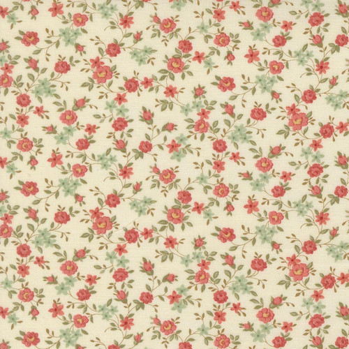 Moda Fabrics Ambiance 3 Sisters Porcelain Sweet Roses Small Floral